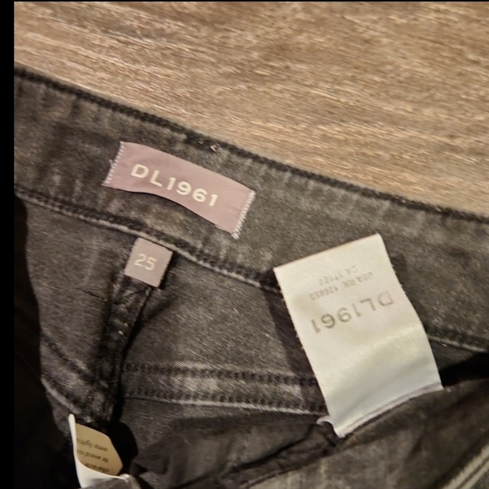 ❤ DL1961 MARGAUX INSTASCULPT ANKLE SKINNY VELVET STRIPE JEANS, 0 (25) - Picture 4 of 7